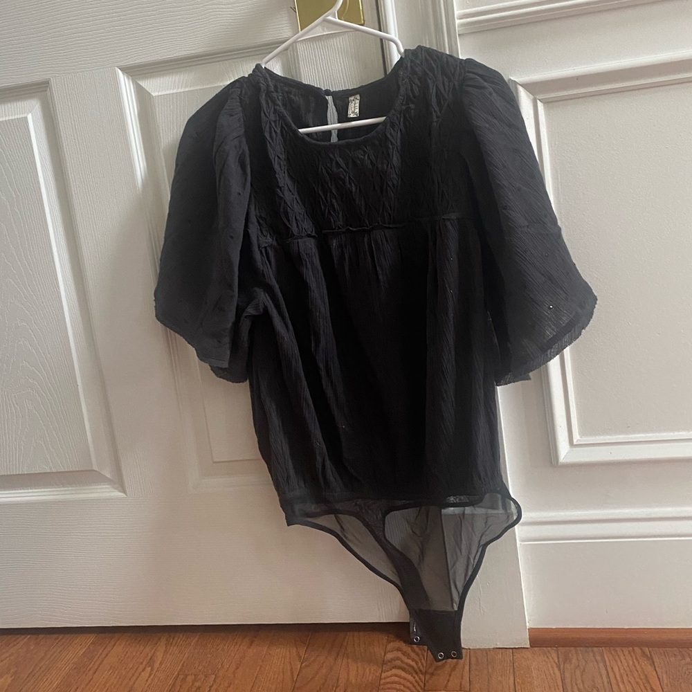 🛍Free people black bodysuit